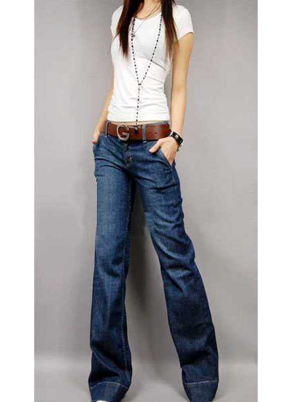 Женские джинсы трубы: разновидности, модные сочетания и готовые стильные образы с фотографиями