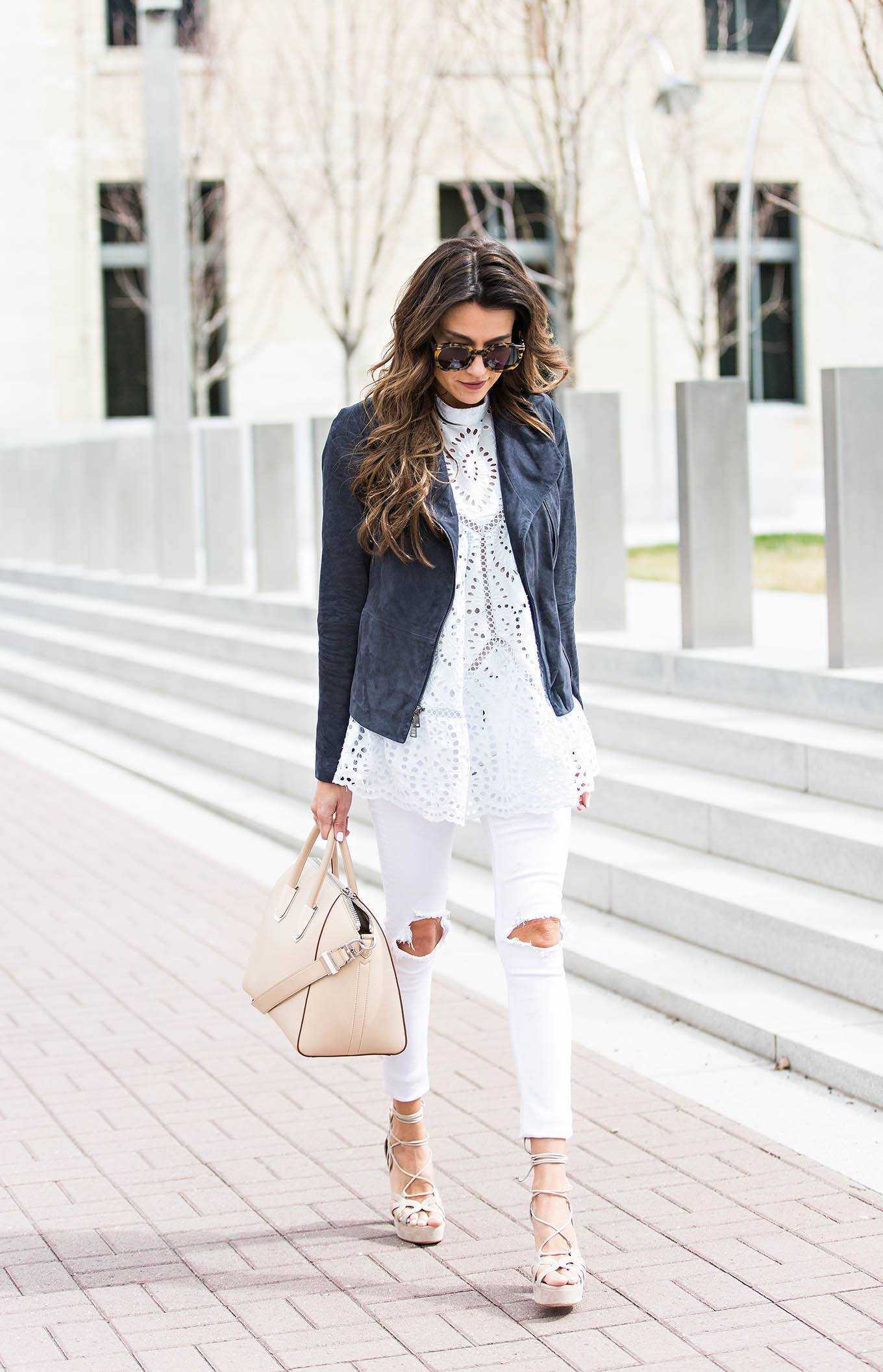 С чем носить белые джинсы летом: 7 идей от модных блогеров | world fashion channel