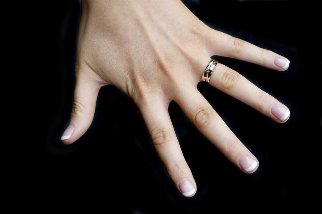 Кольцо два пальца