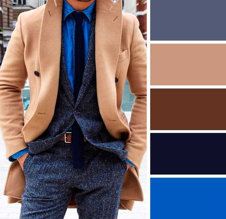 Какие цвета сочетаются с коричневым в одежде для мужчин
