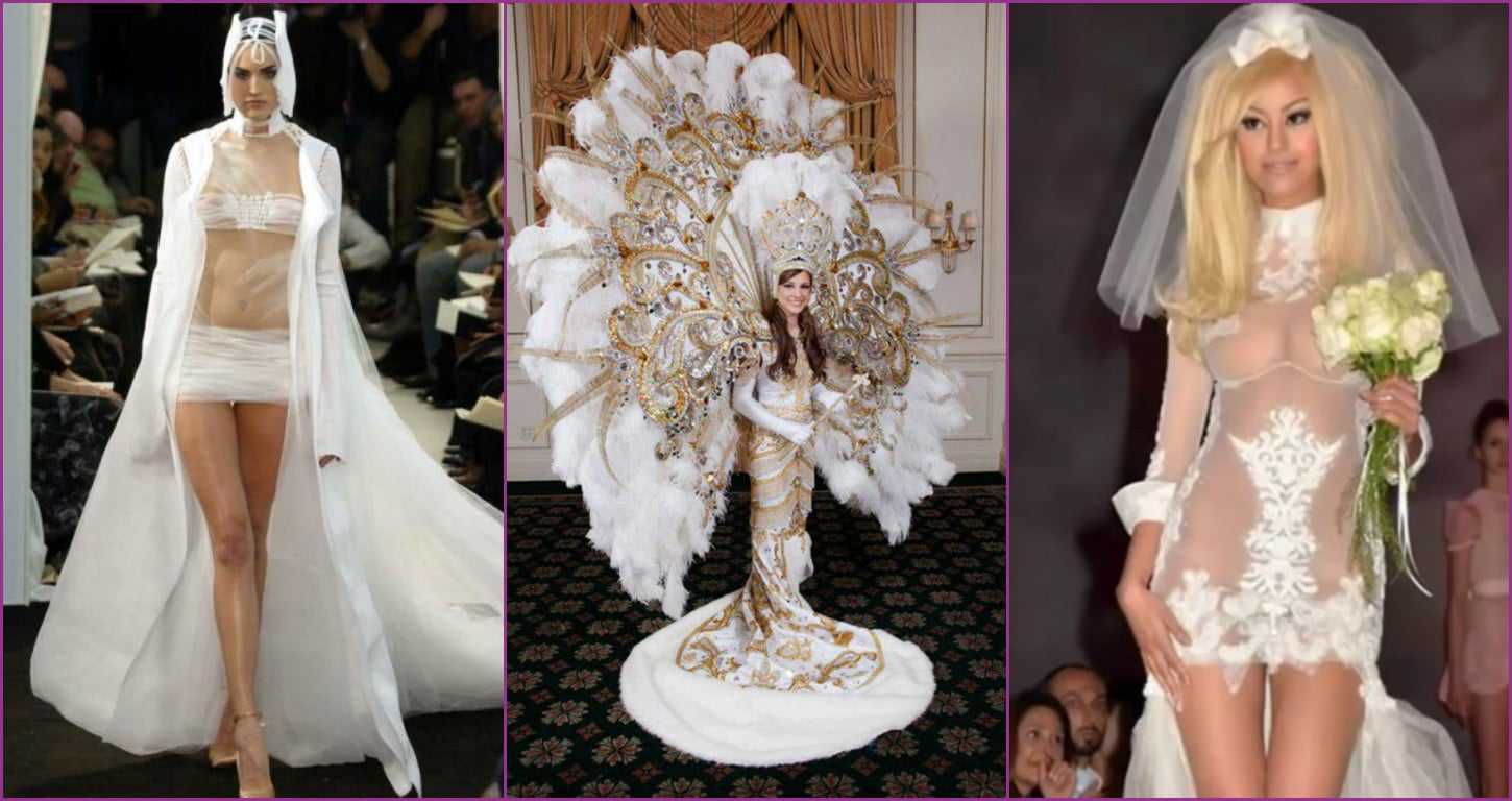 Необычныё свадебные платья (62 фото), оригинальные, креативные и нетрадиционные наряды невесты
