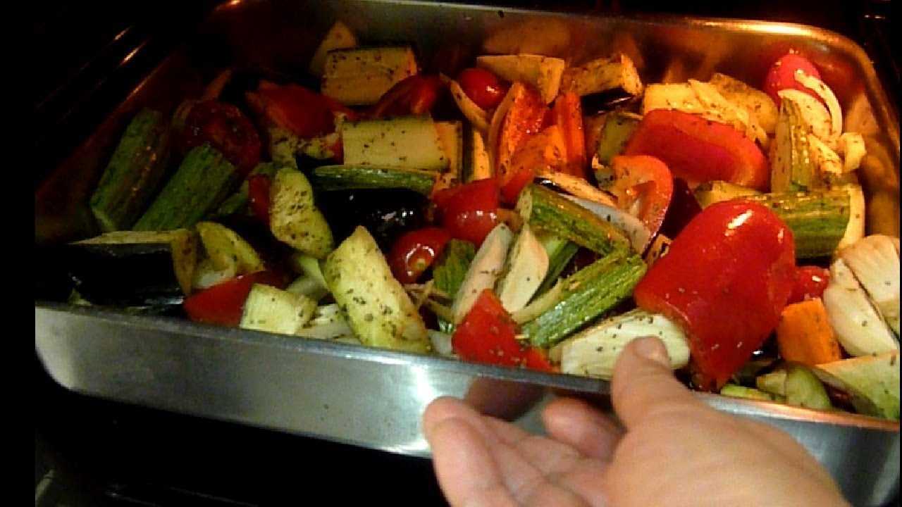 Пошаговый рецепт приготовления запеченных овощей в духовке