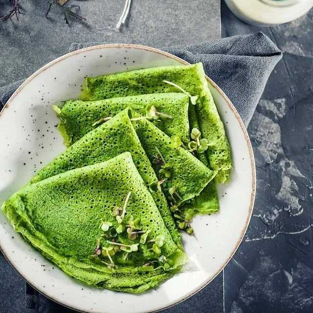 Зеленые блины со шпинатом рецепт с фото и видео - вкусно