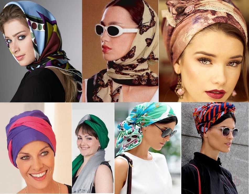 Как красиво завязать платок летом на голове фото