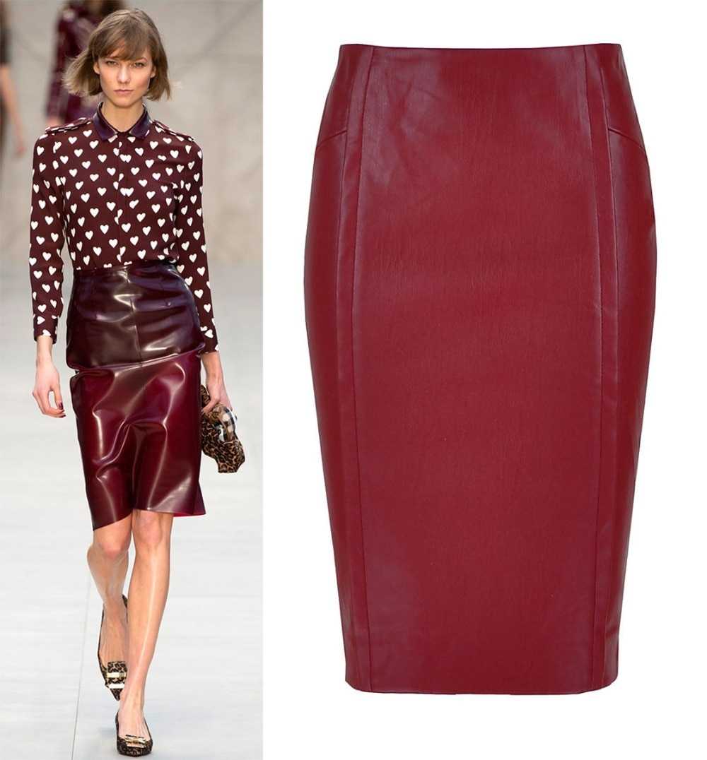 Бордовая юбка-карандаш - это вещь, которая может сослужить хорошую службу вашему стилю и образу С ней появляются возможности для составления луков на
