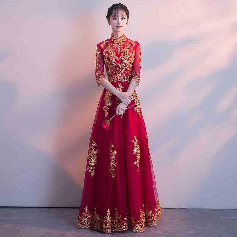Китайские свадебные платья – пылающие, как сама любовь
