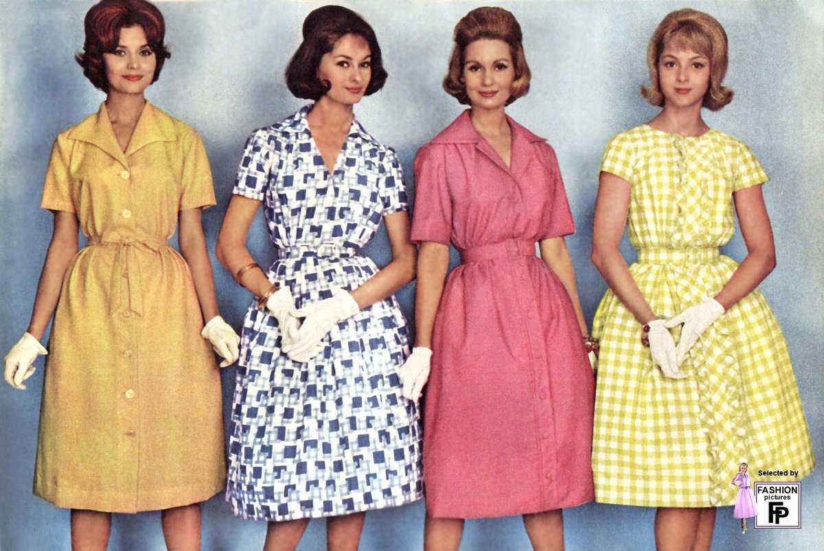 Мода 60 годов одежда