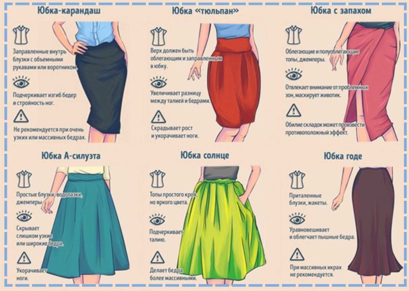 Как носить юбку и выглядеть стройнее: 8 простых советов на 2021 год!
