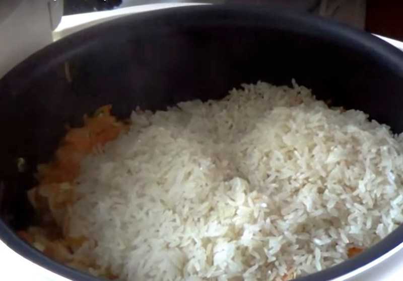 Плов пропорции риса и воды в мультиварке