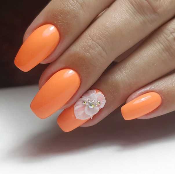 Персиковый маникюр (86 фото): дизайн ногтей ярко-персикового цвета, нежный пудровый маникюр матовым лаком
