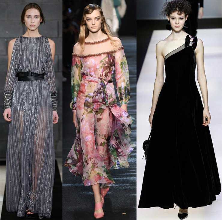 Модные платья осень-зима 2013-2014 - фото коротких и длинных вечерних моделей