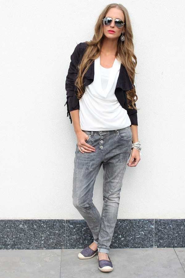 Серые джинсы: с чем носить, фото модных сочетаний
серые джинсы: стильные сочетания — modnayadama
