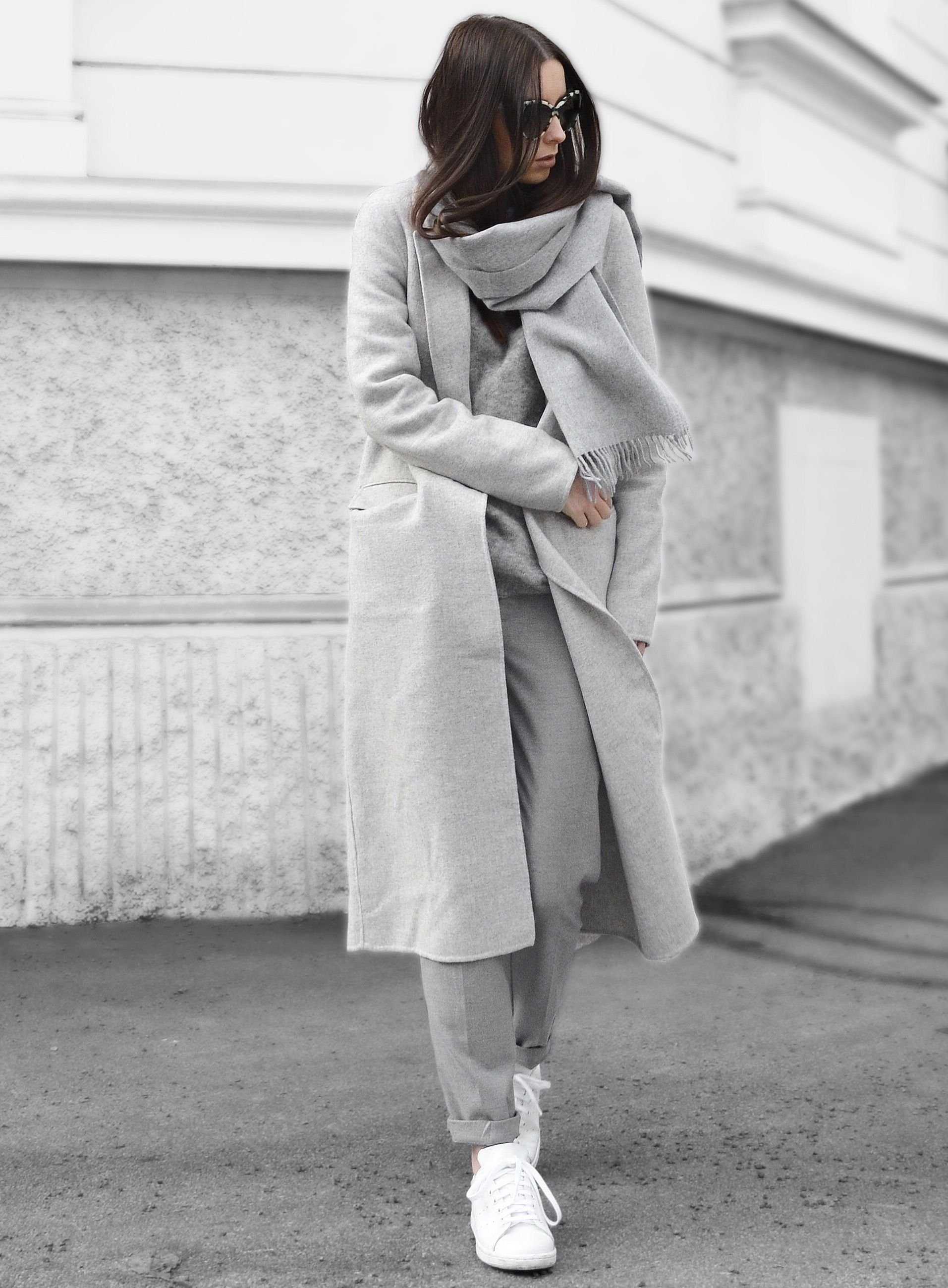 Фасоны серого пальто (16 фото): классическое, запашное, оверсайз, кокон, с чем носить