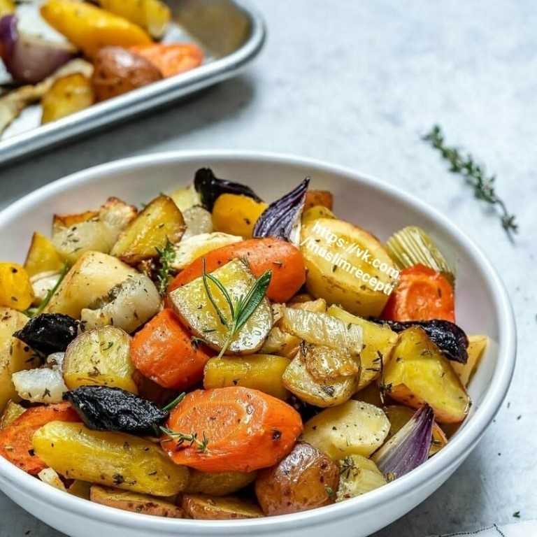 Запеченные овощи в духовке — 2 лучших рецепта с фото пошагово
