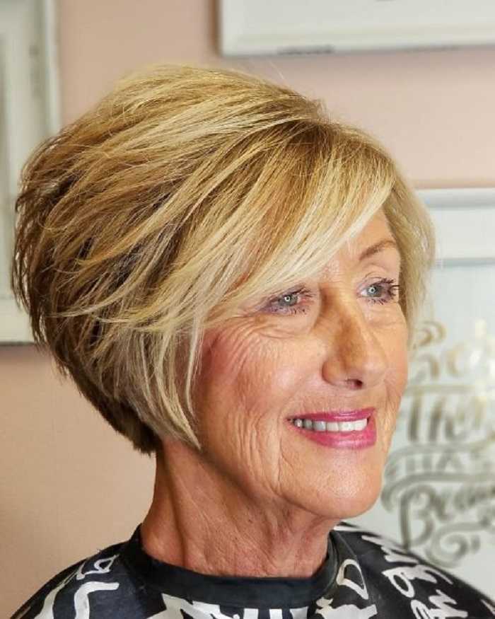 Стрижки для пожилых женщин: омолаживающая короткая прическа после 60 лет на тонкие волосы для возрастных дам, для пенсионеров