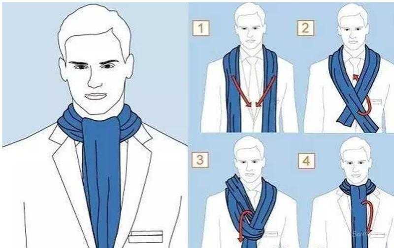 Как завязать шарф мужчине?