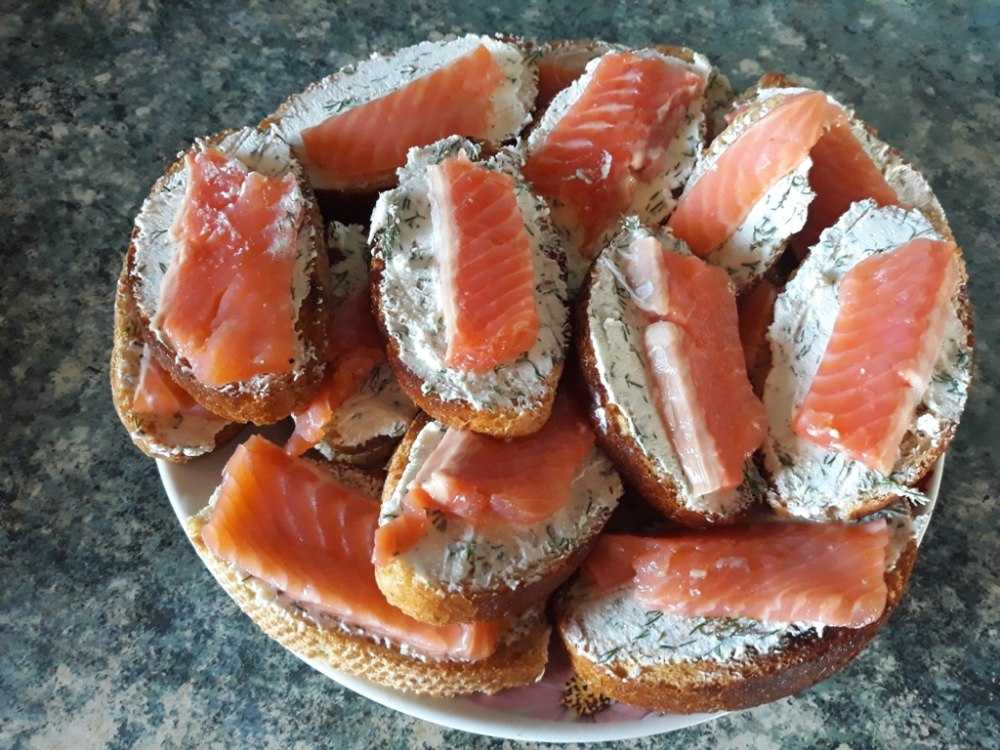 Бутерброды с красной рыбой на праздничный стол (простые и вкусные рецепты)