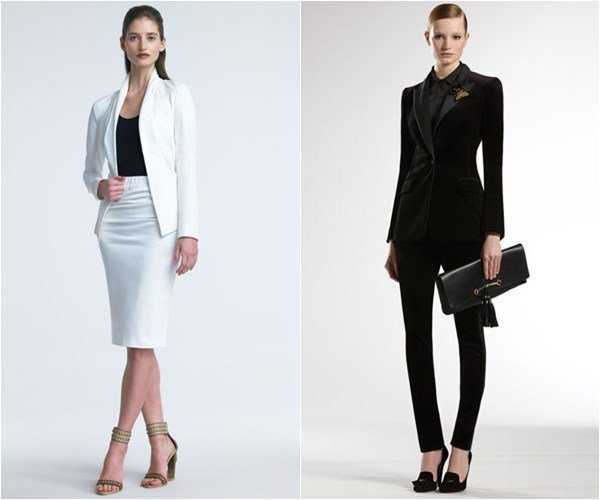 Современный деловой стиль одежды для женщин. официальный, деловой стиль одежды для женщин и мужчин, фото.