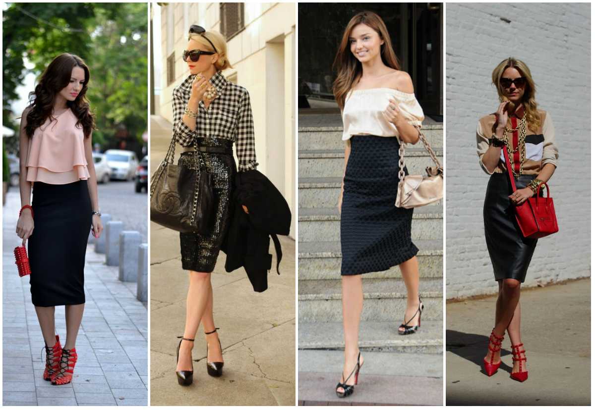 Черная юбка, советы стилистов по созданию модных комбинаций