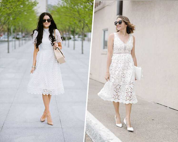 Белые платья на каждый день: красивые фасоны на разный тип фигуры