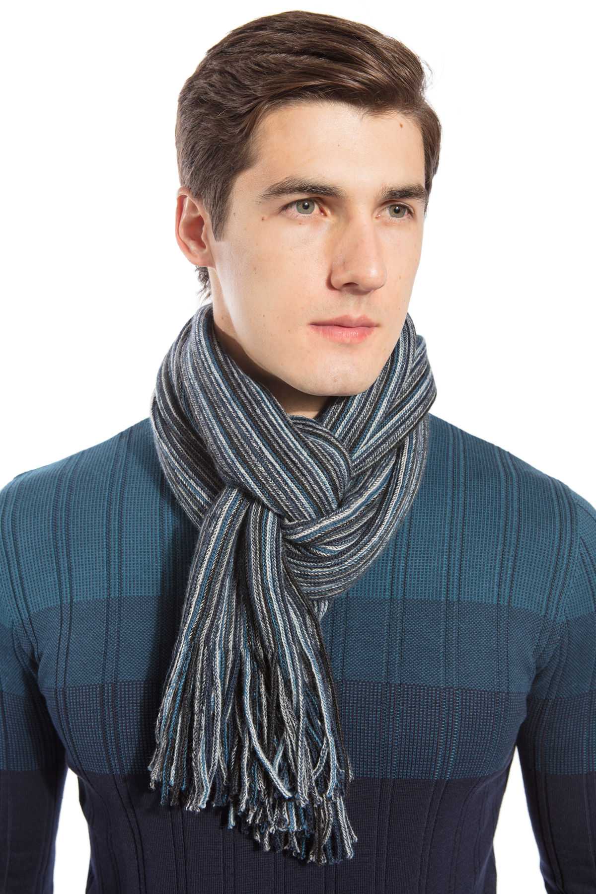 Модные мужские шарфы — обзор трендов