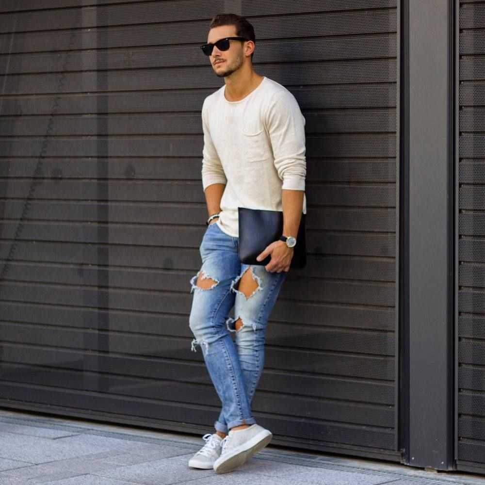 С чем носить джинсы летом мужчинам