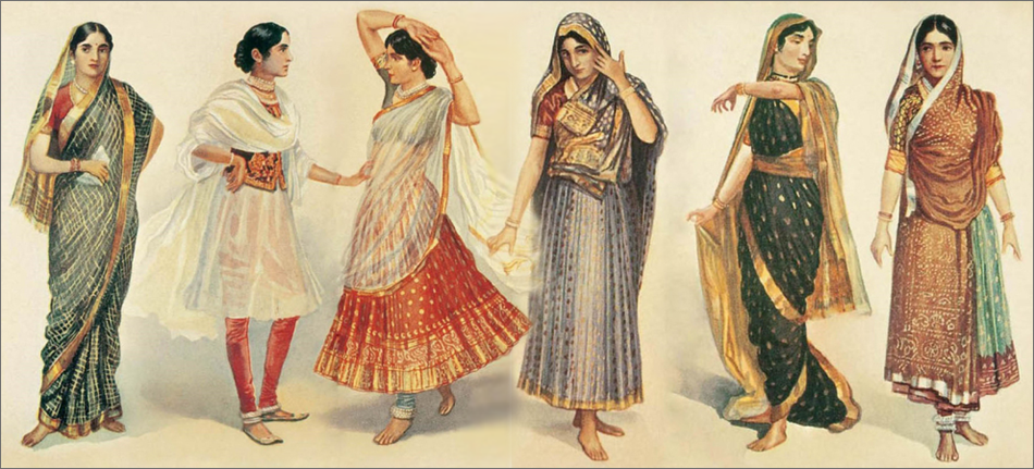 История и символизм индийского сари