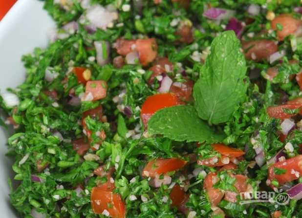 Салат табуле - сирийская питательная закуска: рецепт с фото и видео