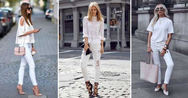 Как носить белые джинсы? | модные новинки сезона