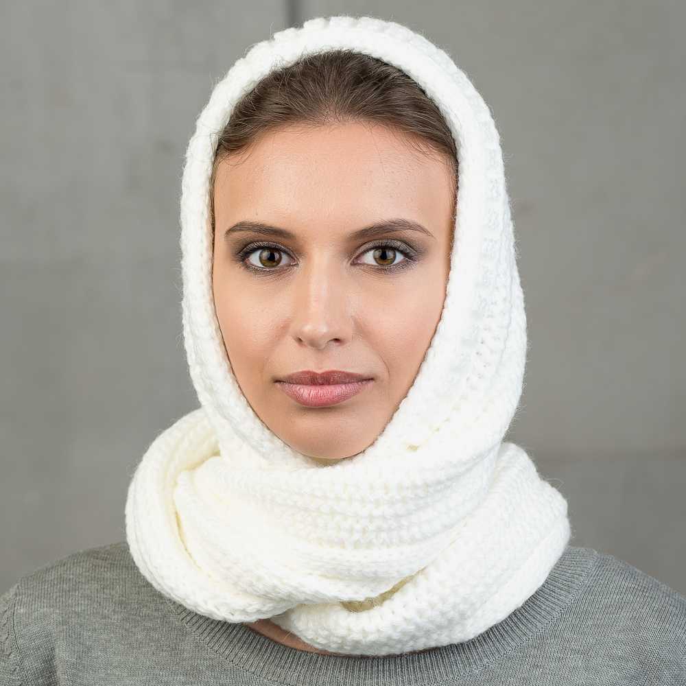 Как правильно носить шарф-снуд