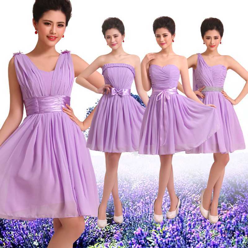 С чем носить фиолетовое платье - 15 модных образов с фото