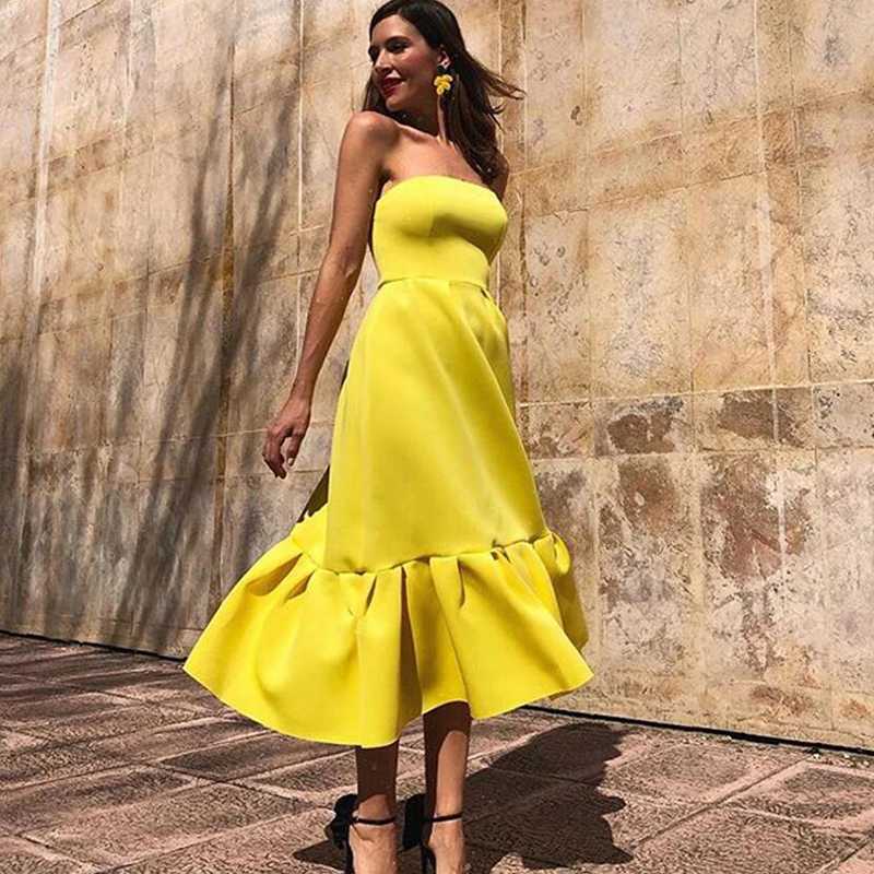 100+ новинок: желтое платье - модные тенденции, тренды, фасоны