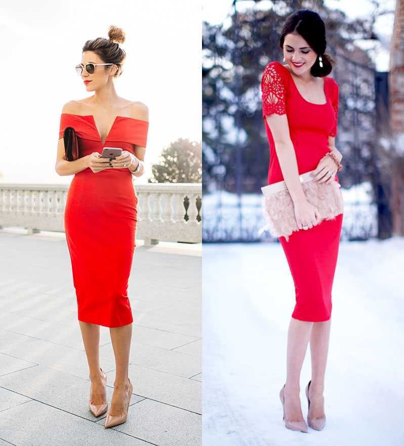 Роковое красное платье: с чем носить, чтобы не выглядеть вызывающе?