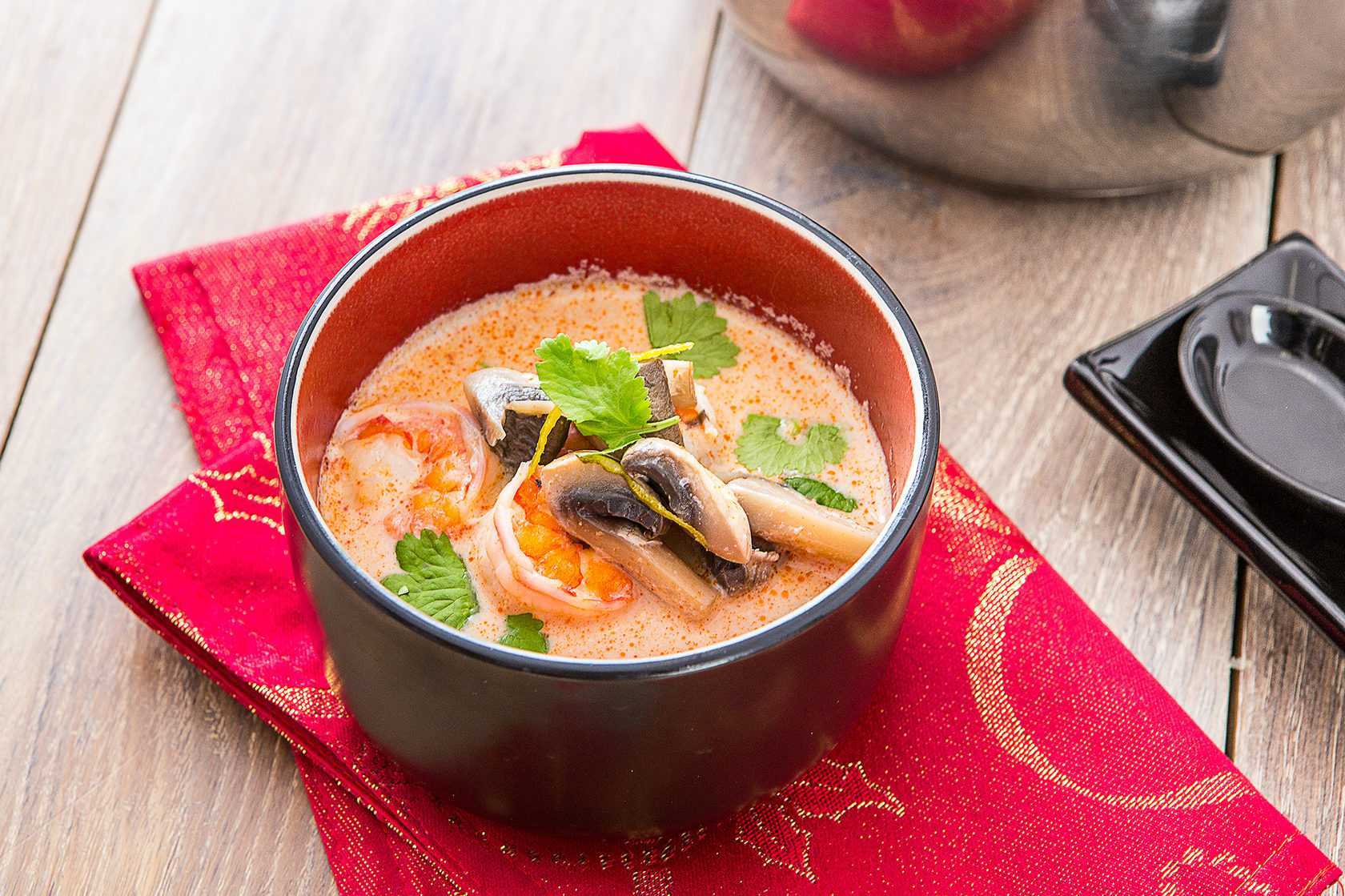 Тайские рецепты - суп том кха, рецепт тайского супа, ингредиенты, фото | путеводитель по таиланду